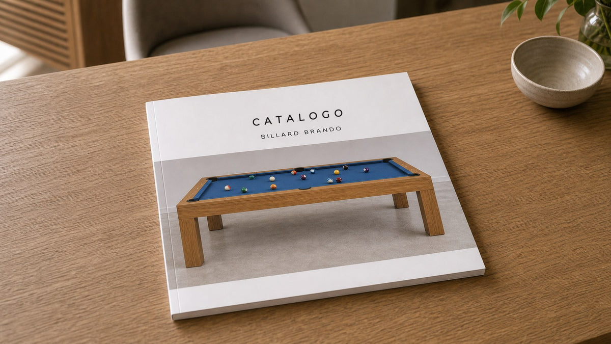 Catalogo Billard Brando con foto del biliardo convertibile in rovere massello Immagine